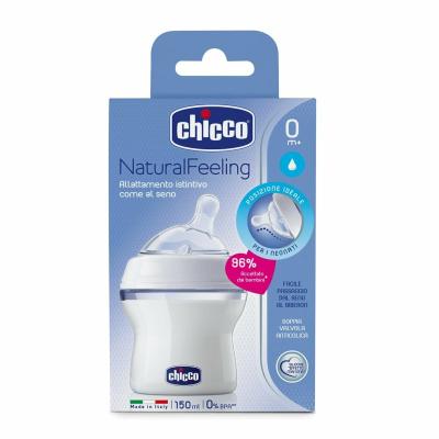 Chicco Natural Feeling baby bottle white 150ml, from 0m+