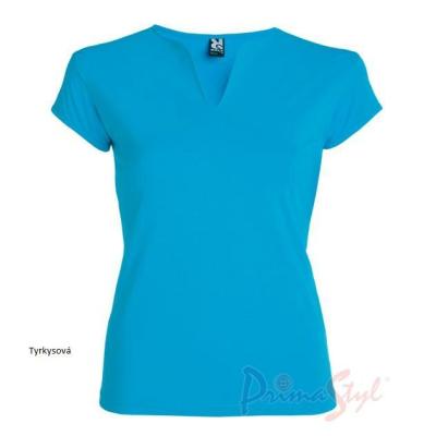 Primastyle Women's medical T-shirt with short sleeves BELLA, turquoise, size WITH