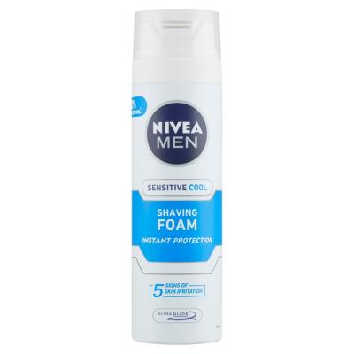 NIVEA Men Sensitive Cool pena na holenie, 200 ml