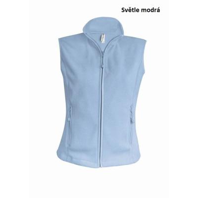 Primastyl Dámska zdravotnícka Fleecová vesta MILADA, svetlá modrá, veľ. XXXL