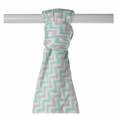 XKKO BMB Bamboo towel Scandinavian Baby Mint Chevron, 90x100, 1pc