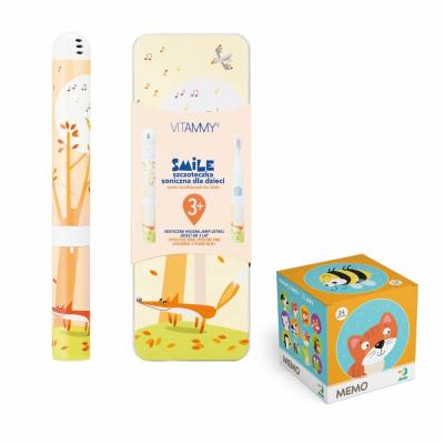 VITAMMY SMILE children's sonic toothbrush, Fox + DODO MEMO pexeso, from 3 years