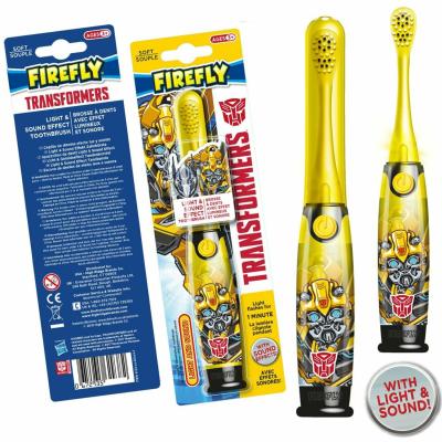 FIREFLY Transformers, Light and Sound, light-up and talking toothbrush, yellow, 3yrs+