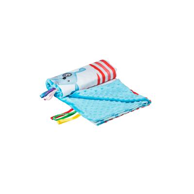 Tega Baby TEGA BABY Stroller blanket 75x100 Dog and cat, blue