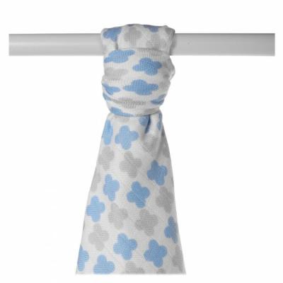 XKKO BMB Bamboo towel Scandinavian Baby Blue Cross, 90x100,1, XNUMXpc