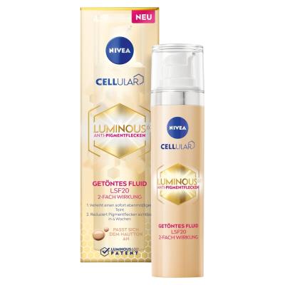 NIVEA Cellular Luminous630 Toning cream against pigment spots with OF 20, 40 ml