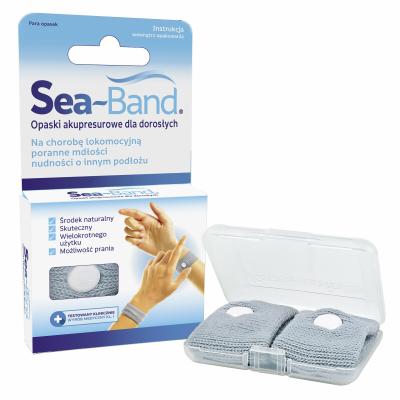 Babys SEA-BAND Acupressure bracelets against nausea for adults, gray