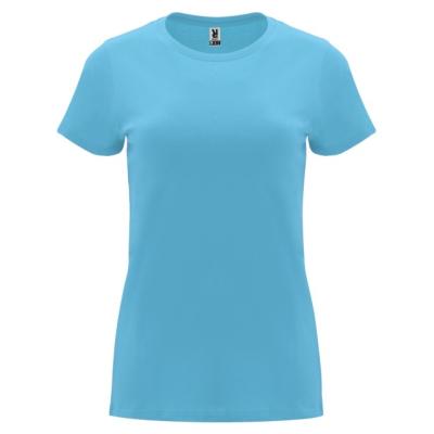 Primastyle Women's medical T-shirt with short sleeves CAPRI, turquoise, large. XXL