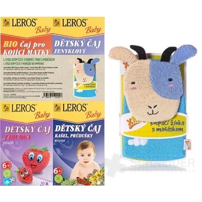 LEROS BABY 4 ČAJE A MAŇUŠKA NA UMÝVANIE BIO