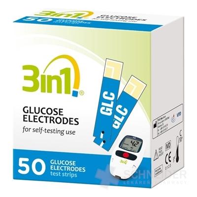 3in1 GLUKÓZA TESTOVACIE PRÚŽKY