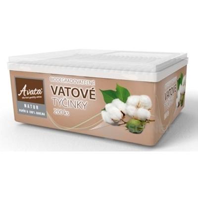 A cotton wool NATUR VAT ROD box