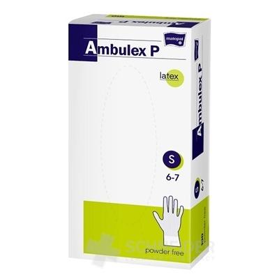 Ambulex P rukavice LATEXOVÉ, potiahnuté polymérom