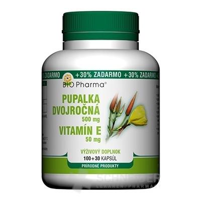 BIO Pharma Pupalka dvojročná 500 mg, Vit. E 50 mg