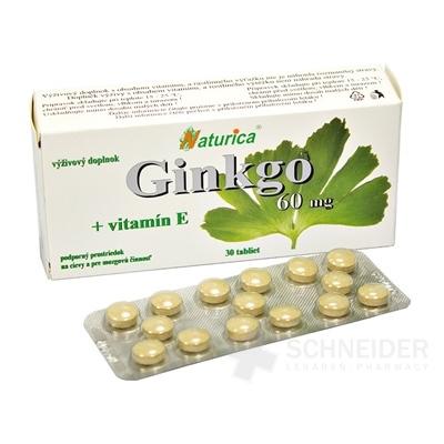 Naturica GINKGO 60 mg + vitamin E