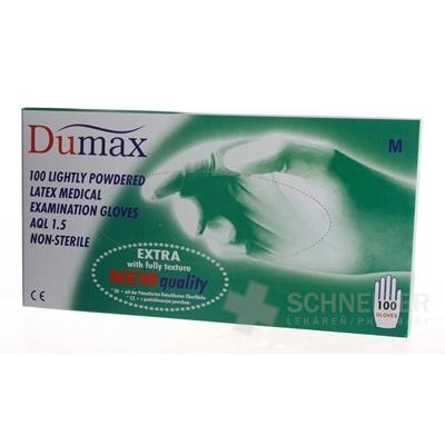 DUMAX RUKAVICE latexové vyšetrovacie