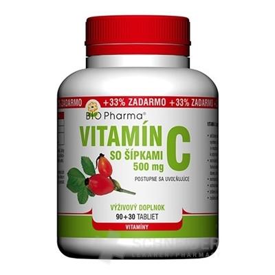 BIO Pharma Vitamín C so šípkami 500 mg