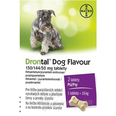 Drontal Dog Flavour 150/144/50 mg tablety