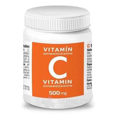 Valentis Vitamín C 500 mg pomarančová aróma