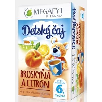 MEGAFYT Detský čaj BROSKYŇA A CITRÓN