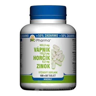 BIO Pharma Vápnik, Horčík, Zinok