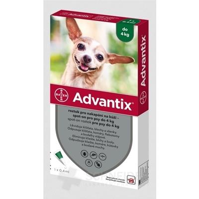 Advantix Spot-on pre psy do 4 kg