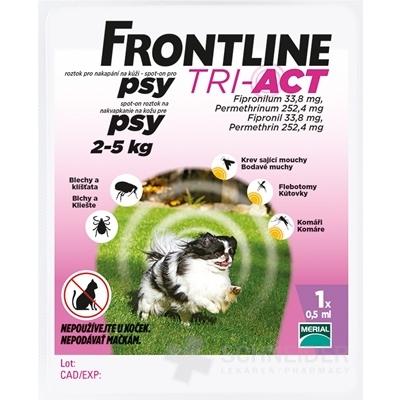 FRONTLINE TRI-ACT Spot-On pre psy XS