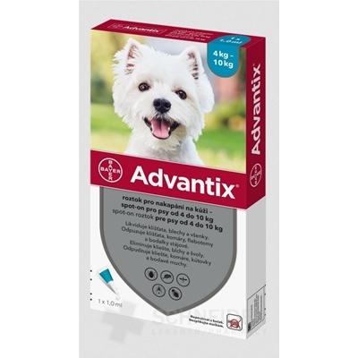 Advantix Spot-on pre psy od 4 do 10 kg