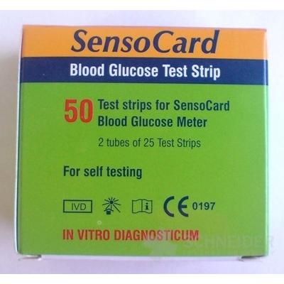 SENSOCARD PLUS TESTOVACIE PRÚŽKY