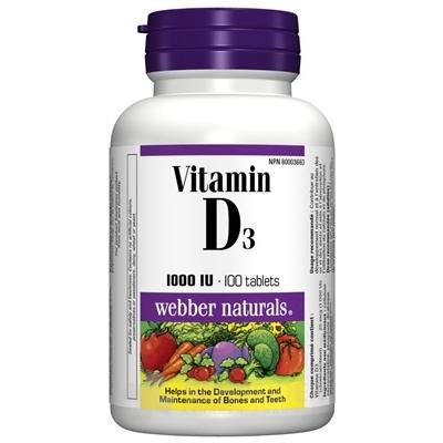 Webber Naturals Vitamín D3 1000 IU