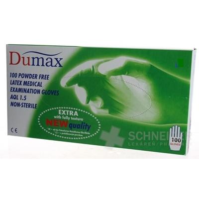 DUMAX RUKAVICE latexové vyšetrovacie