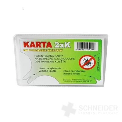 2xK CARD FOR SELECTING PLIERS