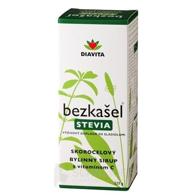 BEZKAŠEL stevia - SKOROCELOVÝ BYLINNÝ SIRUP