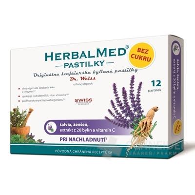 HERBALMED PASTILKY BEZ CUKRU - Dr.Weiss