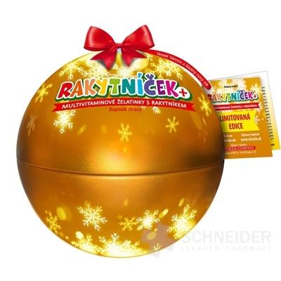 SEA BUCKTHORN + multivitamin gelatins 50 pcs - Christmas ball gold