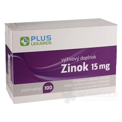 PLUS LEKÁREŇ Zinok 15mg