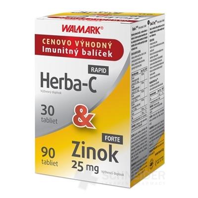 WALMARK Herba-C RAPID + Zinok FORTE 25 mg