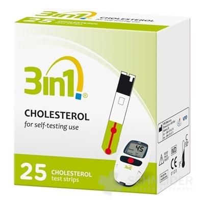 3in1 CHOLESTEROL TESTOVACIE PRÚŽKY