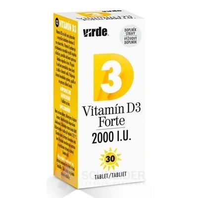 VIRDE Vitamín D3 Forte 2000 I.U.