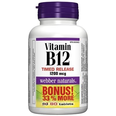 Webber Naturals Vitamin B12 1200 mcg