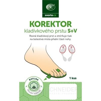 svorto KOREKTOR kladivkového prsta