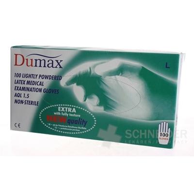 DUMAX RUKAVICE latexové vyšetrovacie