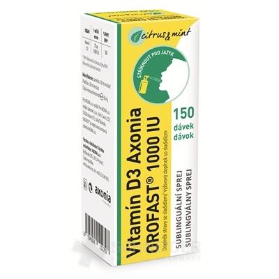 Vitamín D3 Axonia OROFAST 1000 IU