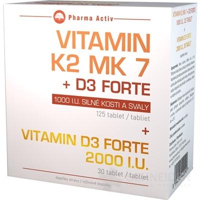 Pharma Activ Vitamin K2 MK 7 + D3 FORTE 1000 IU