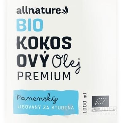 Allnature BIO Kokosový olej PREMIUM