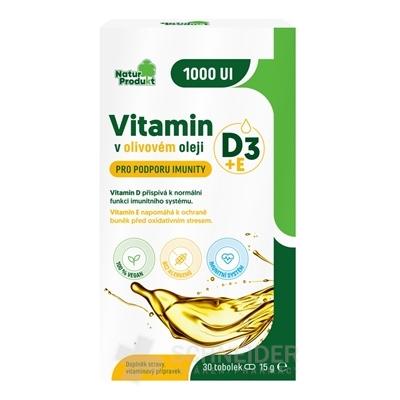 NaturProduct VITAMIN D3 + E in olive oil