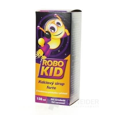 RoboKid Kalciový sirup forte s banánovou príchuťou