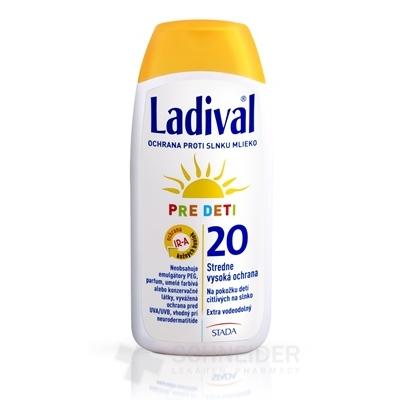 LADIVAL KIND SPF 20 mlieko