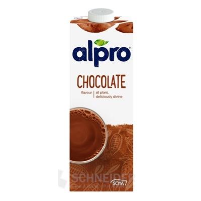 Alpro soy drink with chocolate flavor