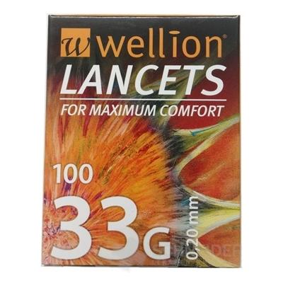 Wellion LANCETS 33G - Lanceta sterilná