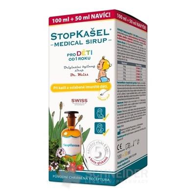 STOPKAŠEĽ Medical syrup FROM 1 YEAR